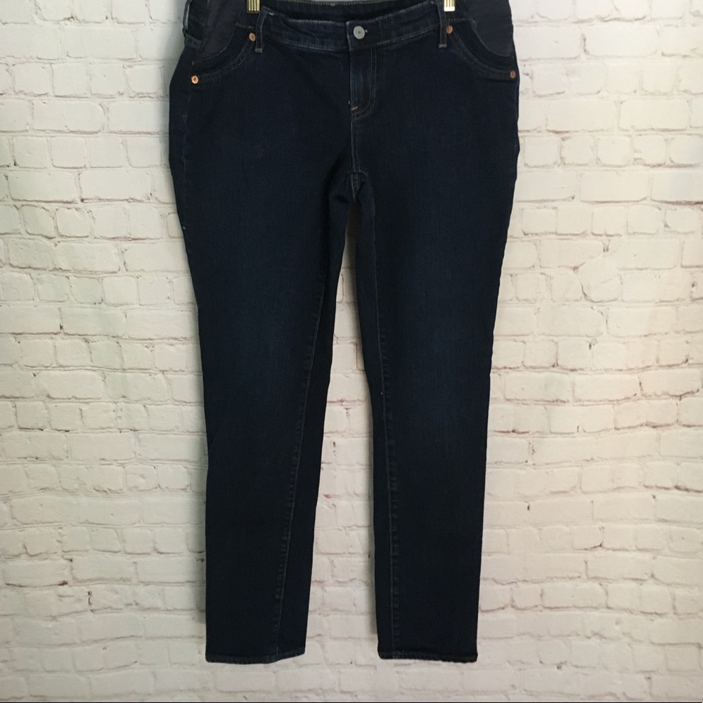 GAP real straight side panel maternity jean 12 31L